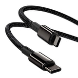 Baseus Tungsten Gold 100W USB-C til USB-C Kabel - 1 Meter - Svart