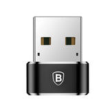 Baseus Mini USB-C til USB-A Adapter - Svart