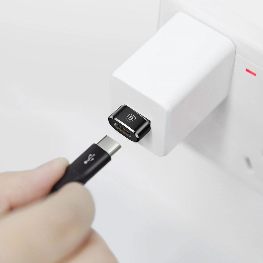 Baseus Mini USB-C til USB-A Adapter - Svart