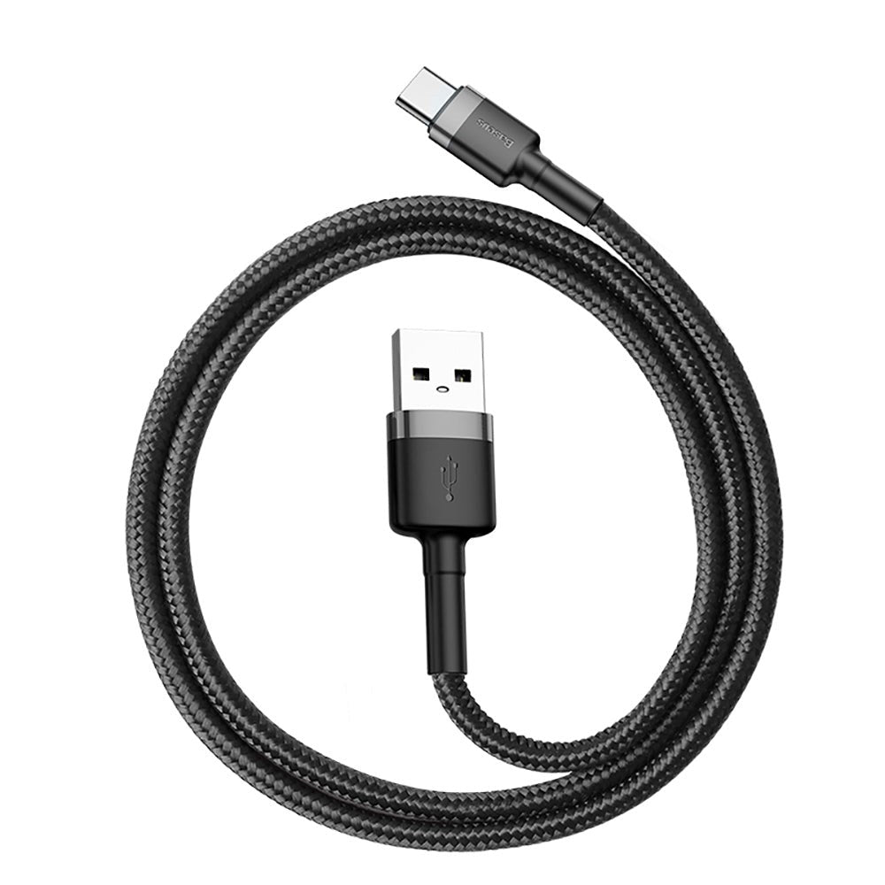 Baseus Cafule (3A/15W) USB-C Kabel 1 med Svart