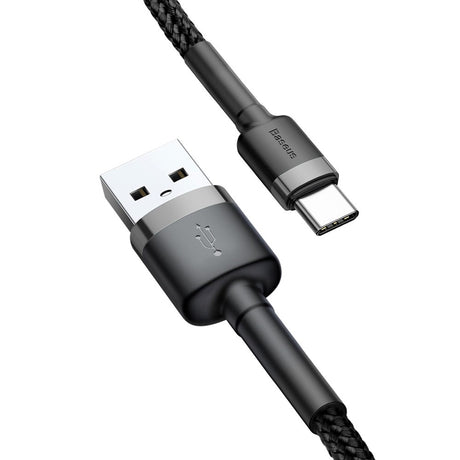 Baseus Cafule (3A/15W) USB-C Kabel 1 med Svart