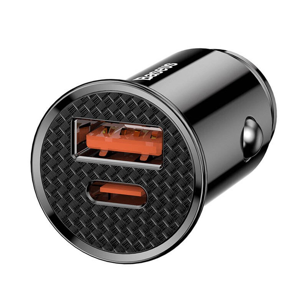 Baseus Circular 30W PD Billader med USB-A & USB-C - Svart