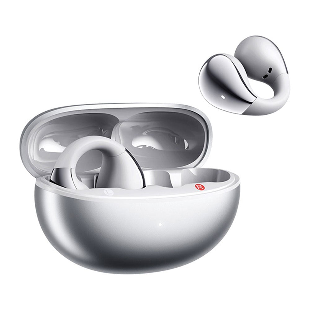 QCY Crossky Clip True Wireless Open-Ear Hodetelefoner - Sølv