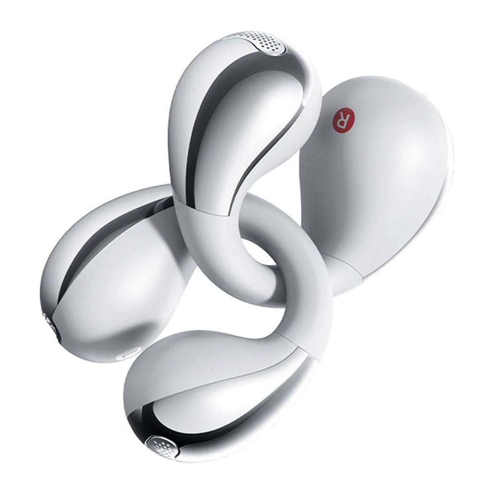 QCY Crossky Clip True Wireless Open-Ear Hodetelefoner - Sølv