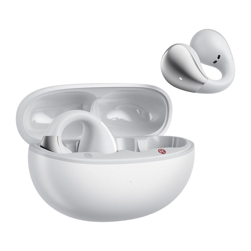 QCY Crossky Clip True Wireless Open-Ear Hodetelefoner - Hvit