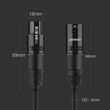 UGREEN XLR til XLR Kabel - 2m - Svart
