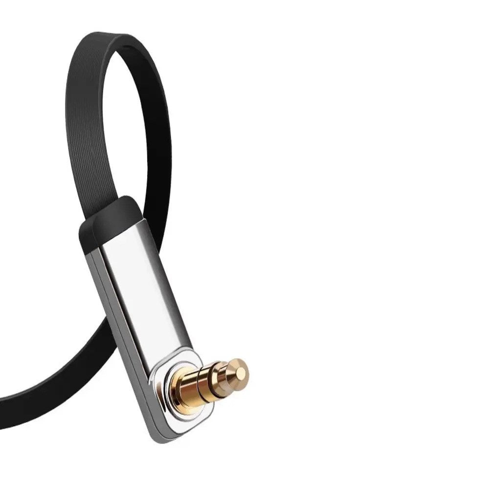 UGREEN Vinklet 3.5mm Minijack Lydkabel - 2m - Svart / Sølv