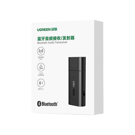 Ugreen Bluetooth Audio Adapter USB-A til Jack 3,5 mm Sender / Mottaker CM523 - Svart