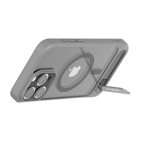 TORRAS iPhone 16 Pro Max Pstand Hybrid Deksel m. Ståfunksjon - MagSafe Kompatibel - Grå