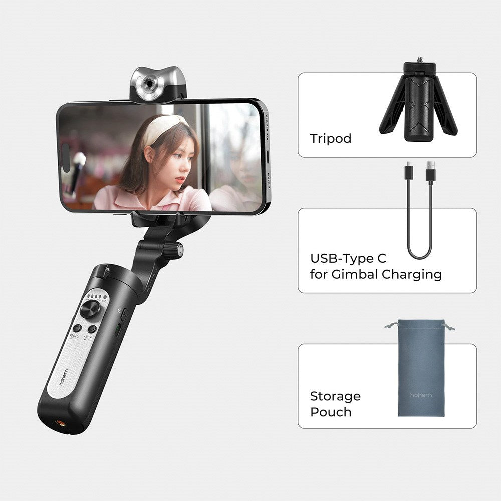 Hohem iSteady V2s Gimbal for Smarttelefon - Svart