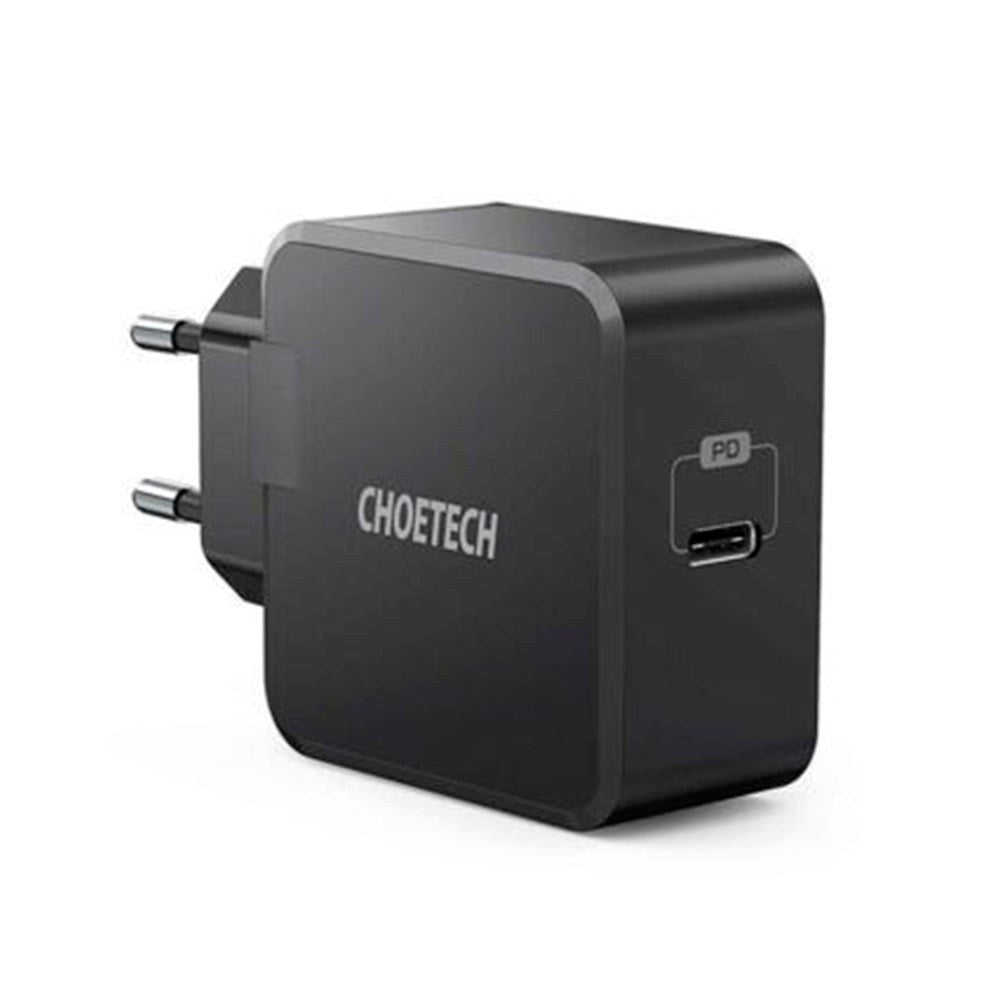 Choetech 30W Vegglader med USB-C - Power Delivery - Sort