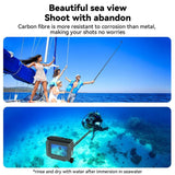 TELESIN Teleskopisk Selfiestang med Silikonhåndtak - 3 meter - Svart / Grå