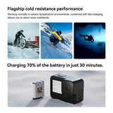 TELESIN Stamina Batteri til GoPro Hero 9 / 10 / 11 / 12 - Hvit