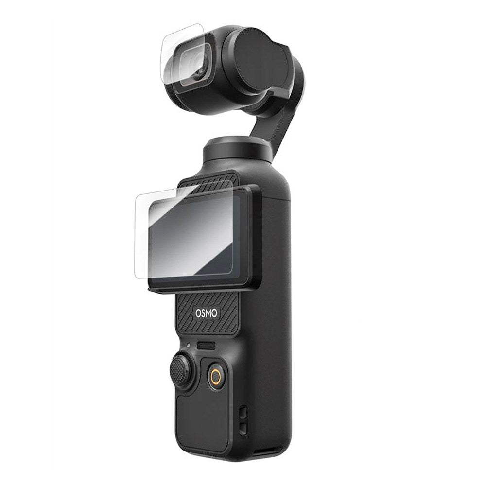 TELESIN Herdet Beskyttelsesglass til DJI Osmo Pocket 3 - 2 stk - Gjennomsiktig