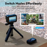 TELESIN Fjernkontroll for GoPro Hero 8 / 9 / 10 / 11 / 12 / 13 / MAX m. Håndleddsrem - Svart