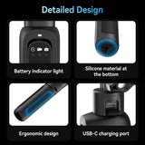 TELESIN 3-i-1 PowerBank Selfie Stick for GoPro Hero 9 / 10 / 11 / 12 / 13 / MAX - 5000 mAh - Svart