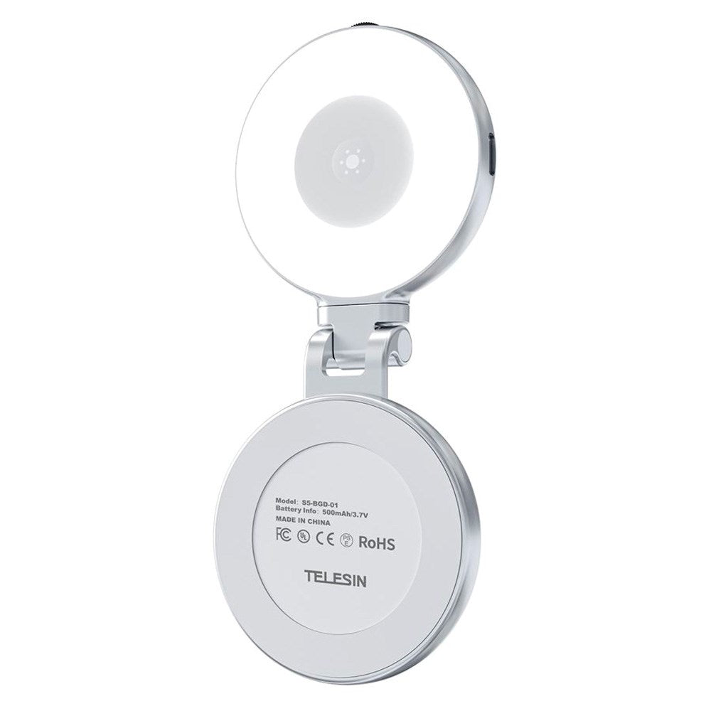 TELESIN Magnetisk Lys for Mobil - MagSafe Kompatibel - Hvit