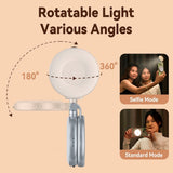 TELESIN Magnetisk Lys for Mobil - MagSafe Kompatibel - Hvit