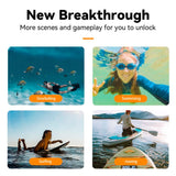 TELESIN Flytende Håndgrep Fjernkontroll for GoPro Hero 8 / 9 / 10 / 11 / 12 / 13 - Svart / Oransje