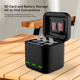 TELESIN Batteri Ladeetui for GoPro Hero 13 - Svart