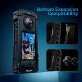 TELESIN Metal Cage for Insta360 X4 - Svart