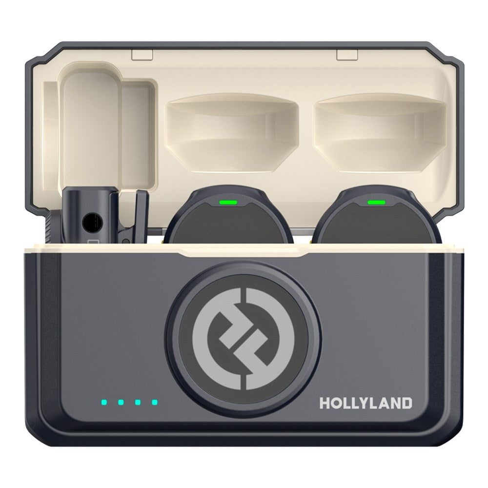 Hollyland Lark M2 Kamera Trådløs Mikrofon m. 2 x TX & 1 x RX - Svart