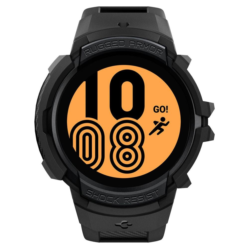 Samsung Galaxy Watch 4 / 5 (44 mm) SPIGEN Rugged Armor Pro-deksel - plastdeksel med stropp - Svart