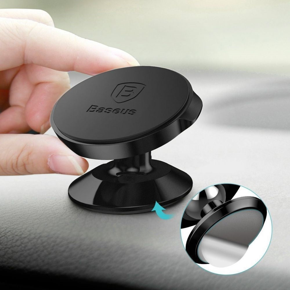 Baseus Small Dashboard Car Mount - Magnetisk Mobilholder - Svart