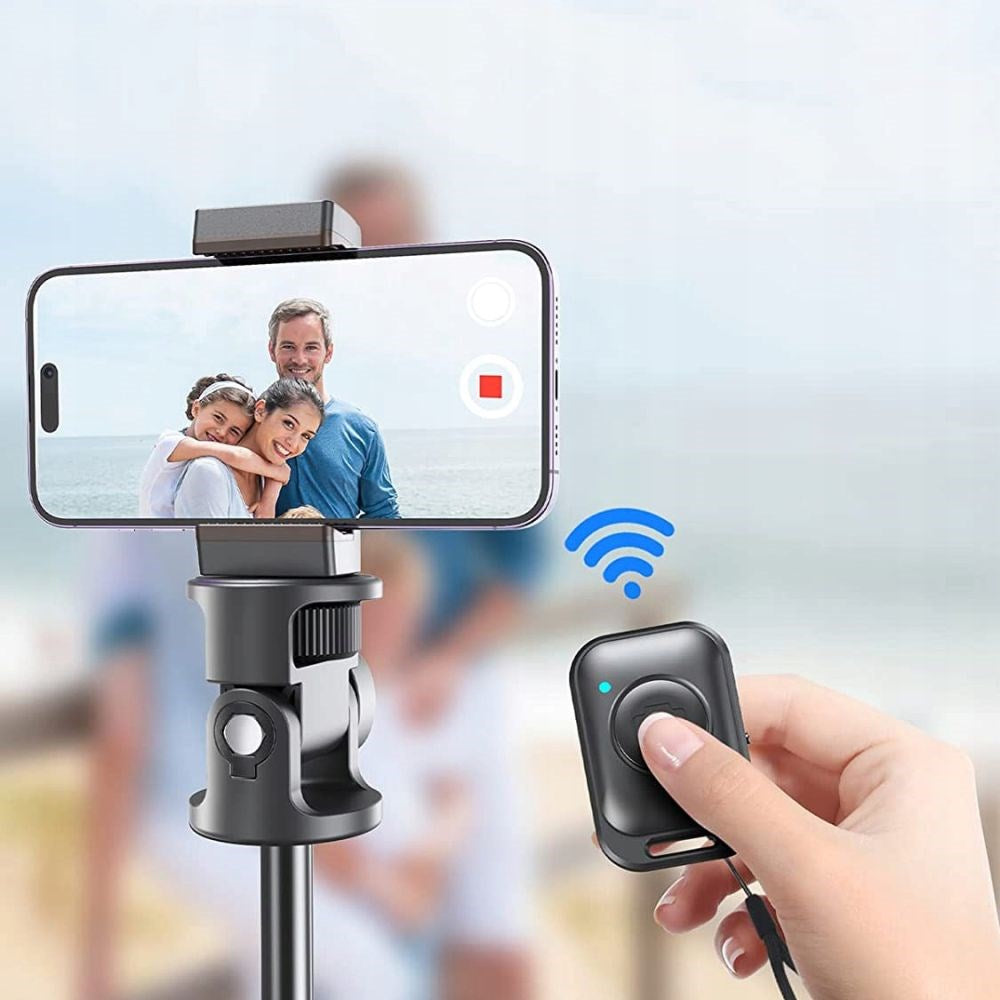 Tech-Protect L03S Selfie Stick med Stativ & Bluetooth - Svart