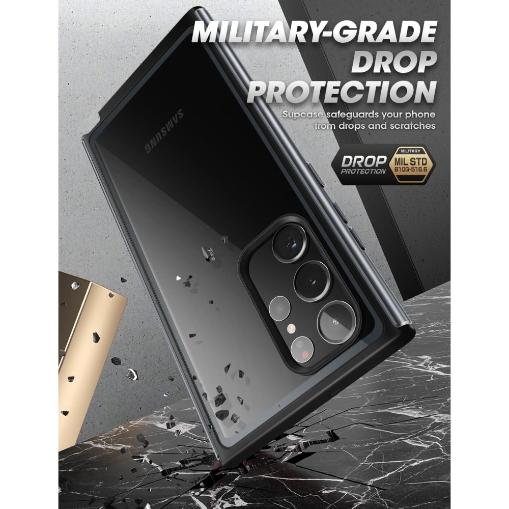 Samsung Galaxy S23 Ultra SUPCASE UB Edge Pro Deksel Med Skjermbeskytter - Svart