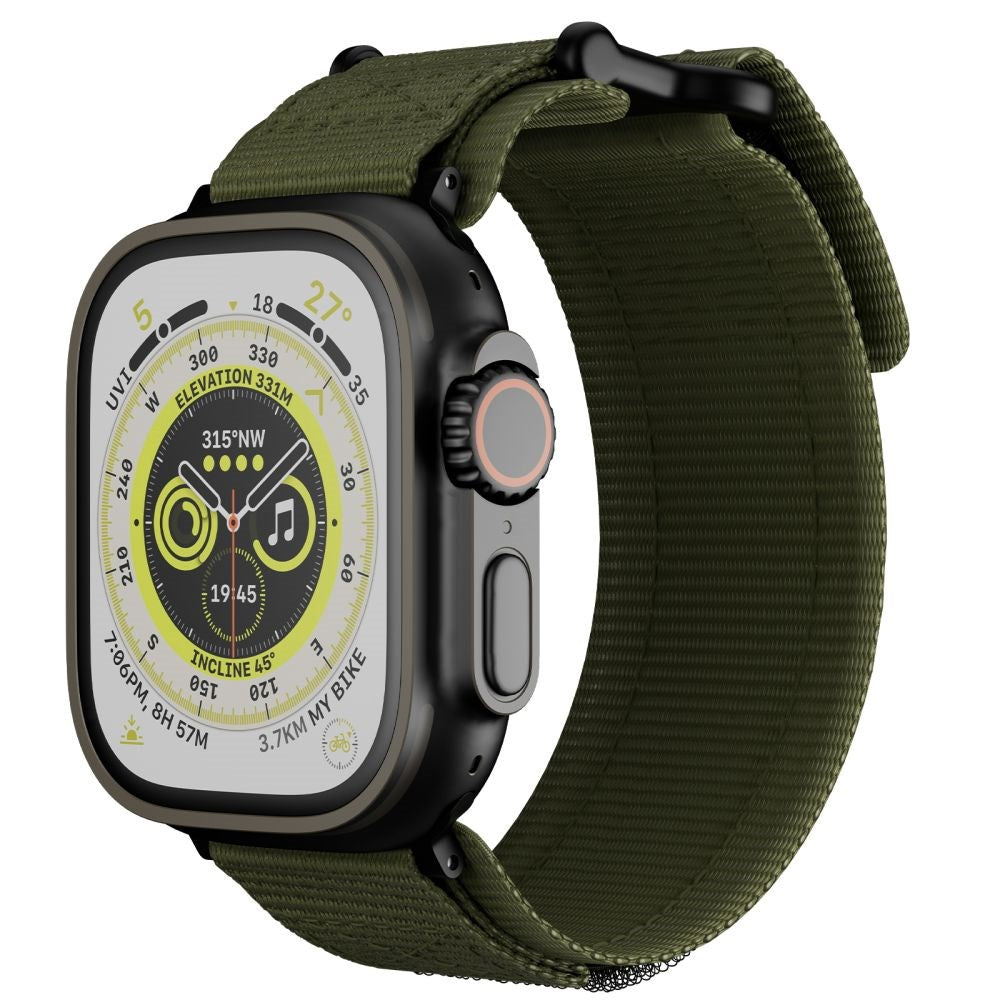 Apple Watch (42/44/SE/45/46/49mm) Tech-Protect Scout Pro Stoffrem - Grønn