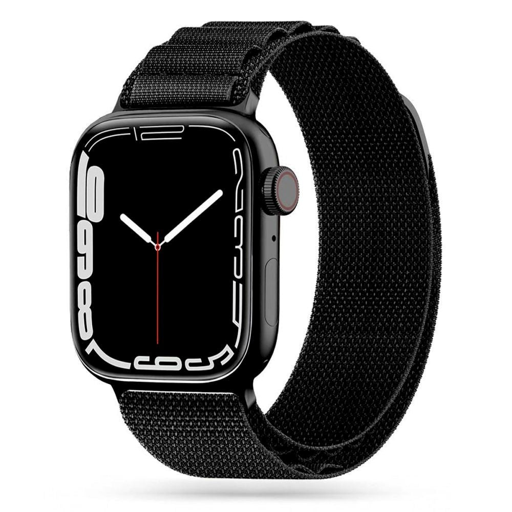 Apple Watch (38/40/SE/41/42mm) Tech-Protect Nylon Pro Klokkerem - Svart