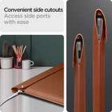 Spigen Valentinus Kunstskinn Sleeve for MacBook / Bærbar PC 13-14" (36 x 25 x 2 cm) - Classic Brown