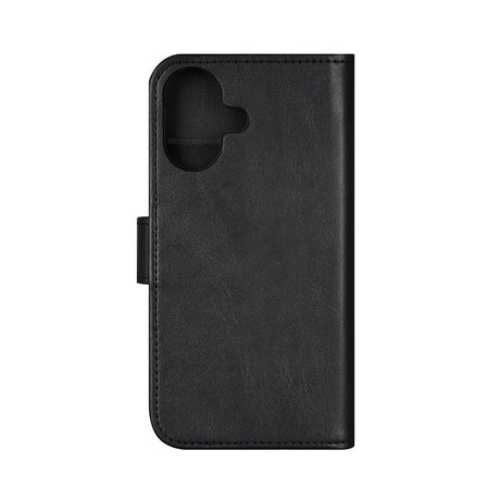 iPhone 16 Classic Wallet Flip Deksel med Stativfunksjon - Svart