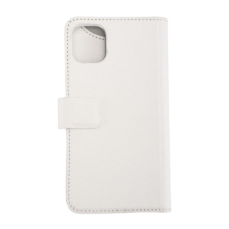 iPhone 12 Pro / 12 Onsala Collection Wallet Skinndeksel med Lommebok - Saffiano White