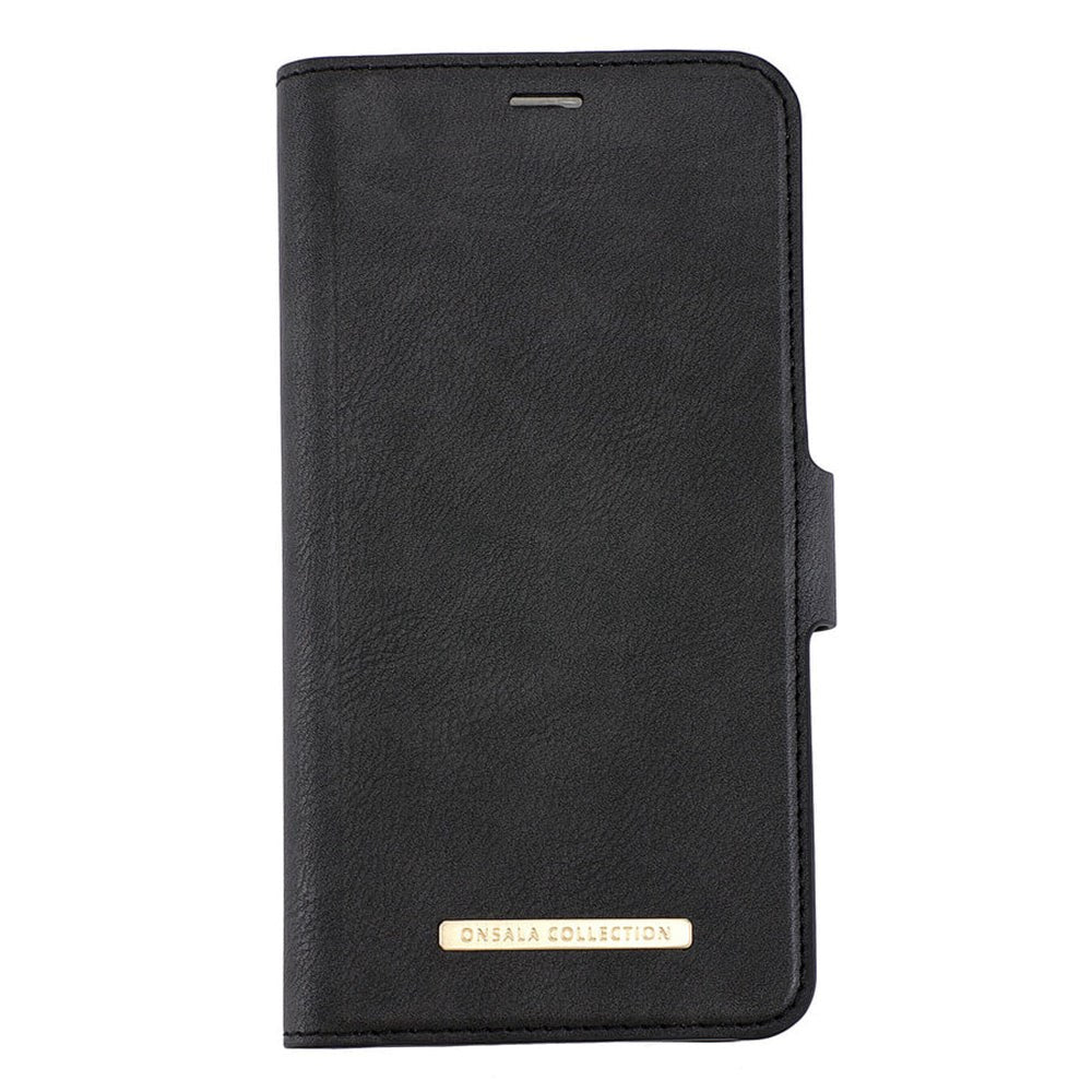 iPhone 12 Pro Max Onsala Collection Wallet Skinndeksel med Lommebok - Svart