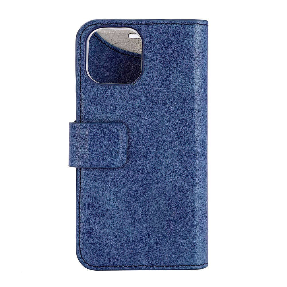 GEAR iPhone 13 Mini ONSALA Fashion Collection PU Skinn Flipdeksel med Magnet & Lommebok - Royal Blue