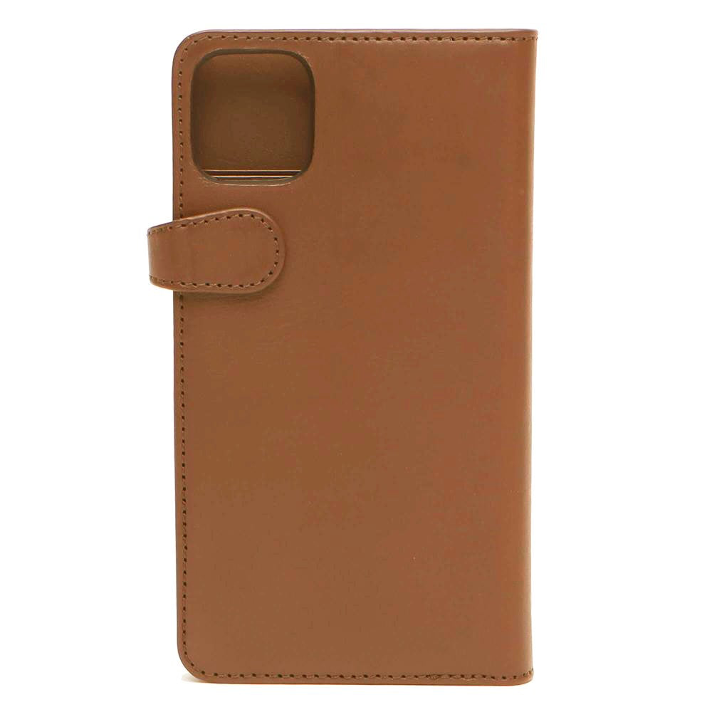 iPhone 11 Pro Gear Buffalo Wallet - Ekte Skinndeksel med Lommebok - Cognac