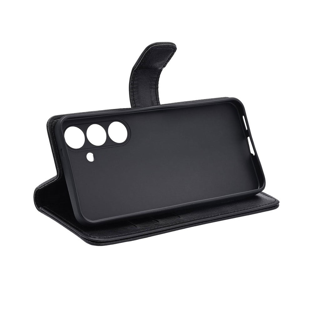 Samsung Galaxy S26 RadiCover Anti Stråling Kunstskinn Flip Deksel m. Lommebok - Svart