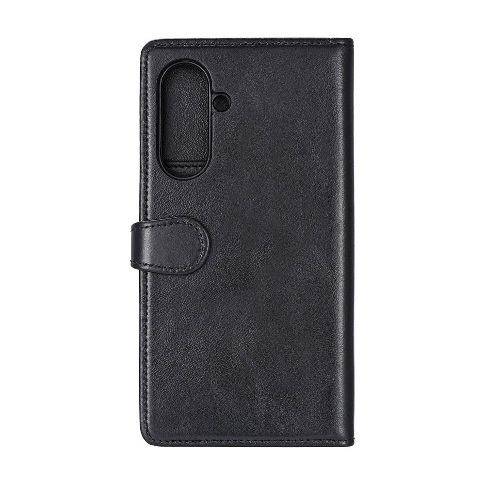 Samsung Galaxy A57 Buffalo 2-i-1 Ekte Skinn Flip Deksel - Svart