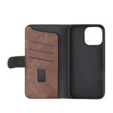 iPhone 16 Pro Max GEAR Wallet - Flip Deksel i Kunstskinn med Lommebok for 3 Kort - MagSafe Kompatibel - Brun