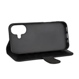 iPhone 16 Plus GEAR Wallet - Flip Deksel i Kunstskinn med Lommebok for 3 Kort - MagSafe Kompatibel - Svart