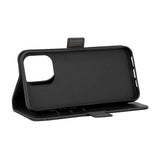 iPhone 15 Pro Max GEAR Wallet - Flip Deksel i Kunstskinn med Lommebok for 3 Kort - Svart