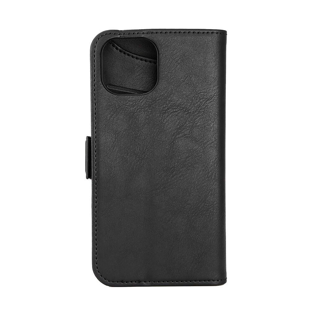 iPhone 15 GEAR Wallet - Flip Deksel i Kunstskinn med Lommebok for 3 Kort - Svart