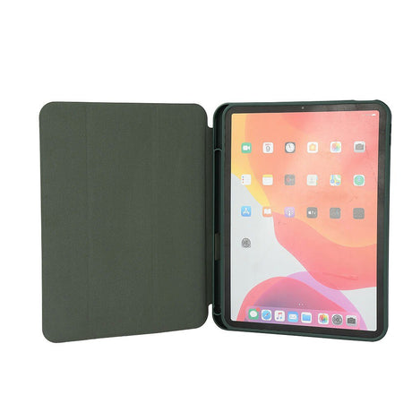 iPad 10.9" (2022) GEAR Pencilpocket Skinn Flip Deksel - Grønn