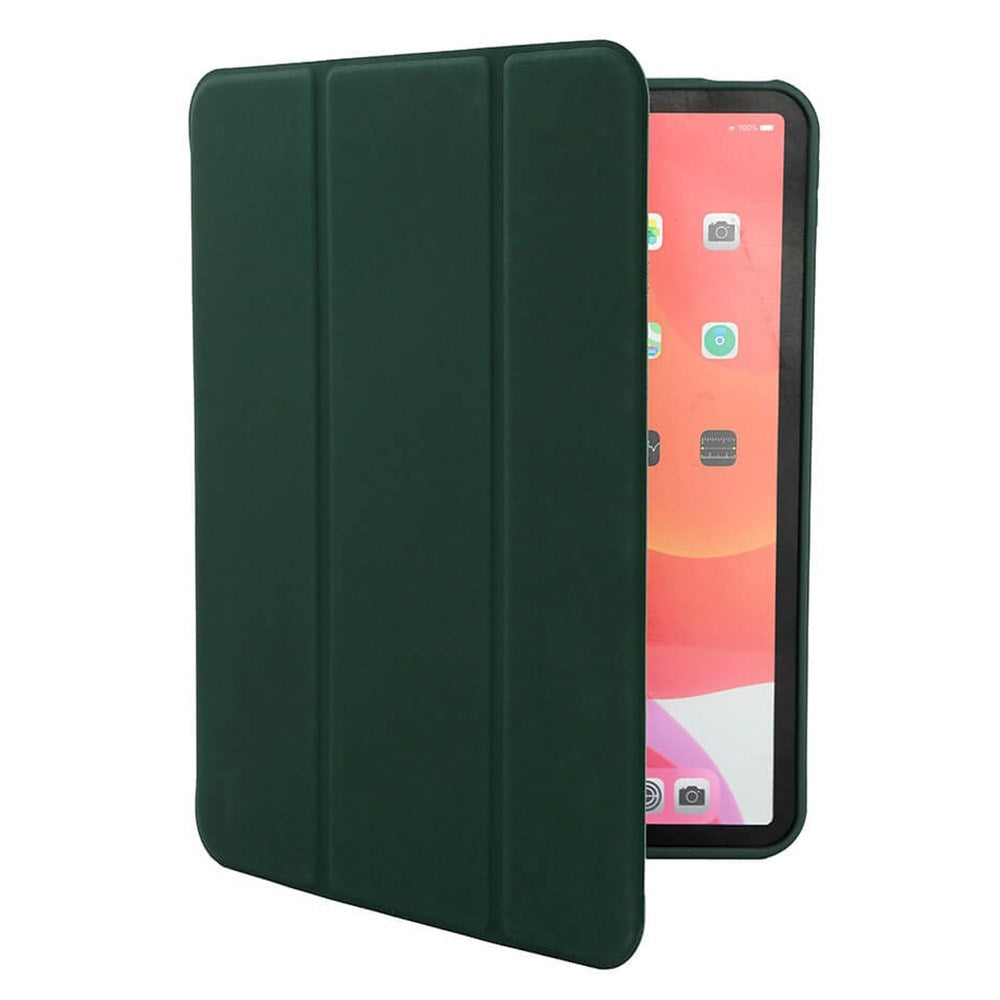 iPad 10.9" (2022) GEAR Pencilpocket Skinn Flip Deksel - Grønn