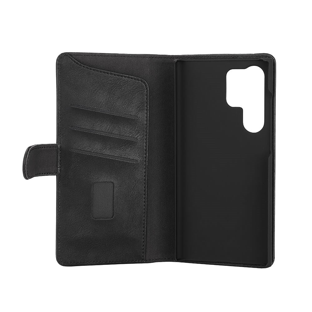 Samsung Galaxy S23 Ultra Gear Wallet - Flippdeksel i Skinn med Lommebok - Svart