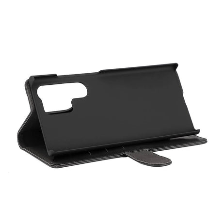 Samsung Galaxy S23 Ultra Gear Wallet - Flippdeksel i Skinn med Lommebok - Svart