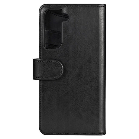 Samsung Galaxy S21 FE (5G) Gear Wallet - Flippdeksel i Skinn med Lommebok - Svart