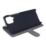 GEAR Samsung Galaxy A12 Wallet Flipdeksel i Skinn med Lommebok - Svart